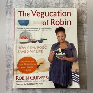 The Vegucation of Robin Cookbook. Softcover in Good Condition. $7